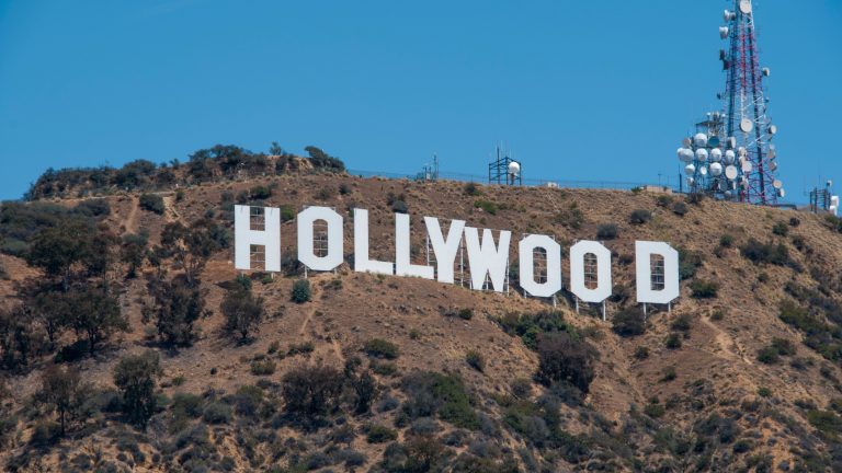 The Hollywood sign in Los Angeles, symbol of the studios pushing back on ByteDance Seedance AI video copyright infringement