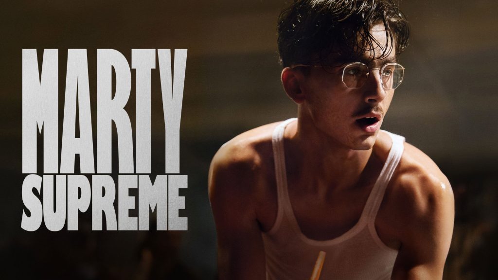 Marty Supreme (2025), A24 film directed by Josh Safdie with Timothée Chalamet, cinematography by Darius Khondji ASC
